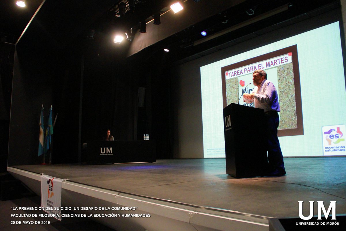 uni_moron's tweet photo. La Prevención del Suicidio: Un Desafío de la Comunidad.
Facultad de Filosofía, Ciencias de la Educación y Humanidades.
20 de mayo de 2019.

#unimoron @PabloGNavarro https://t.co/wBq4dFyWV2