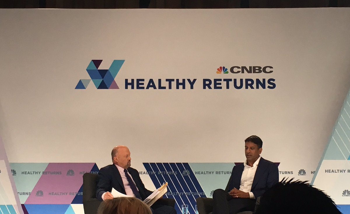 radler15's tweet photo. Inspiring discussion about the future of healthcare innovation with Novartis CEO Dr. Vas https://t.co/AwWnNsqYgd