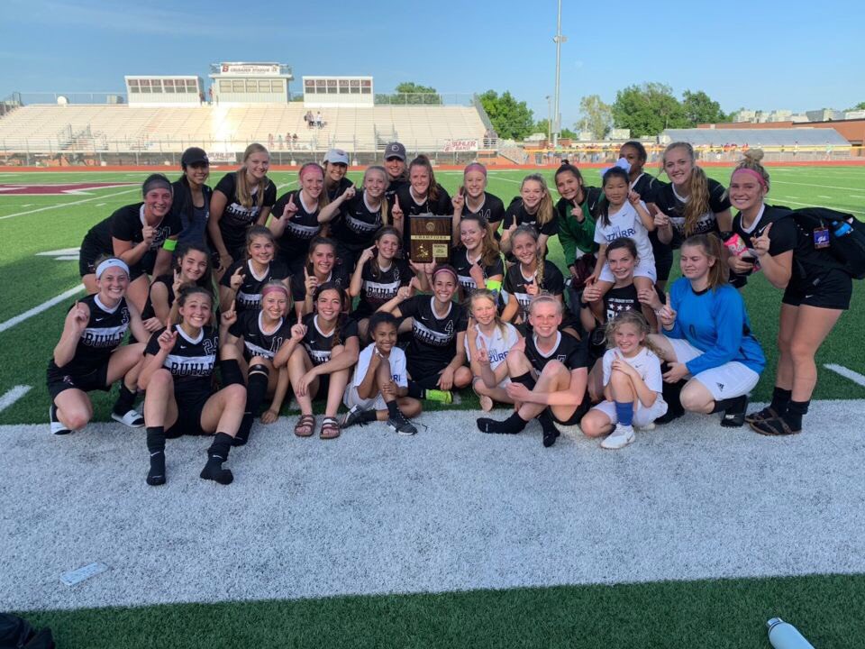 paytondemeyer's tweet photo. RAIN or shine it’s Buhler game time🌧☀️ be at the BHS stadium at 6pm to watch as the Buhler girls soccer team completes in the quarterfinals to go to state!! https://t.co/VNHuiGChkV