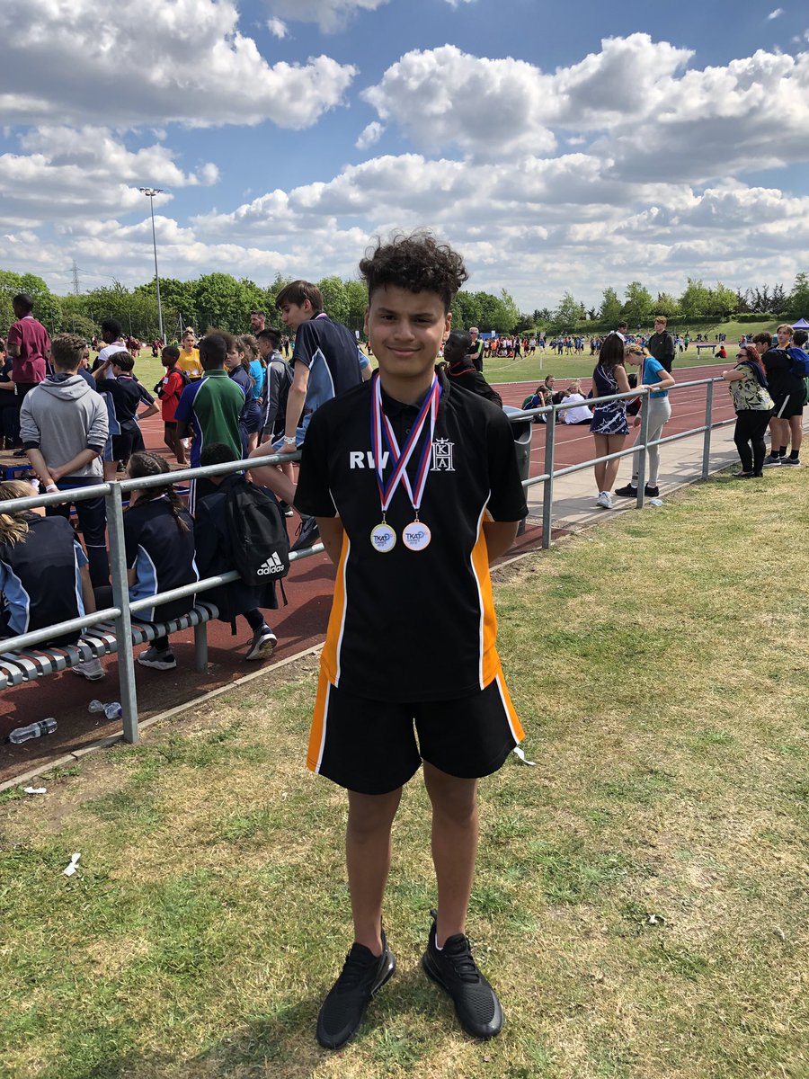 Ryan TKAT double medalist, gold in shotput. Bronze 100m