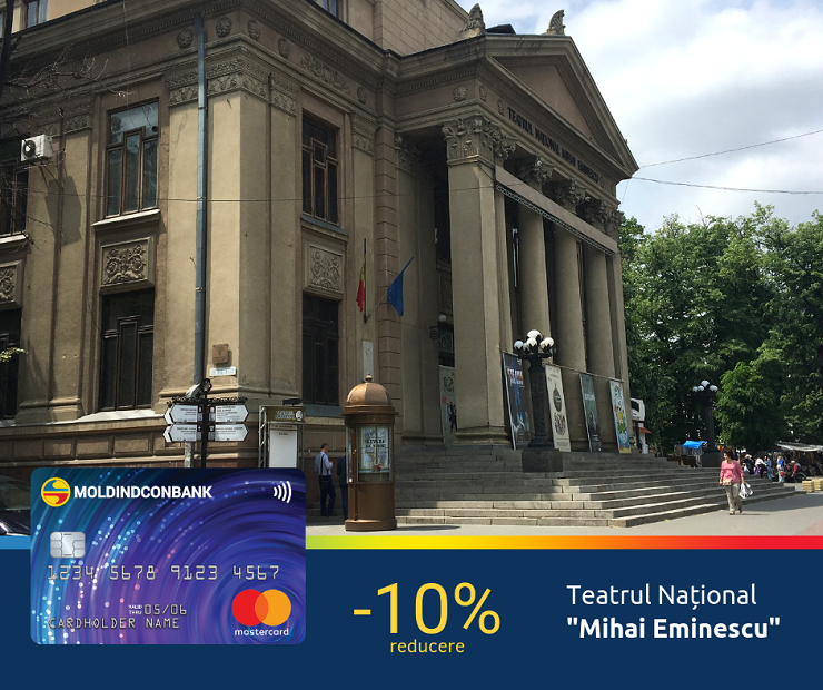 moldindconbank's tweet photo. 🎭 De Ziua Internațională a Culturii admiră spectacolele de la Teatrul National „Mihai Eminescu” – locul perfect pentru divertismentul cultural. Achită biletele cu orice card #Moldindconbank și primește instant o reducere de 🔟%. #DiscountClub.
 Detalii 👉 https://t.co/axeOEsgquF https://t.co/YCeN2BebMf