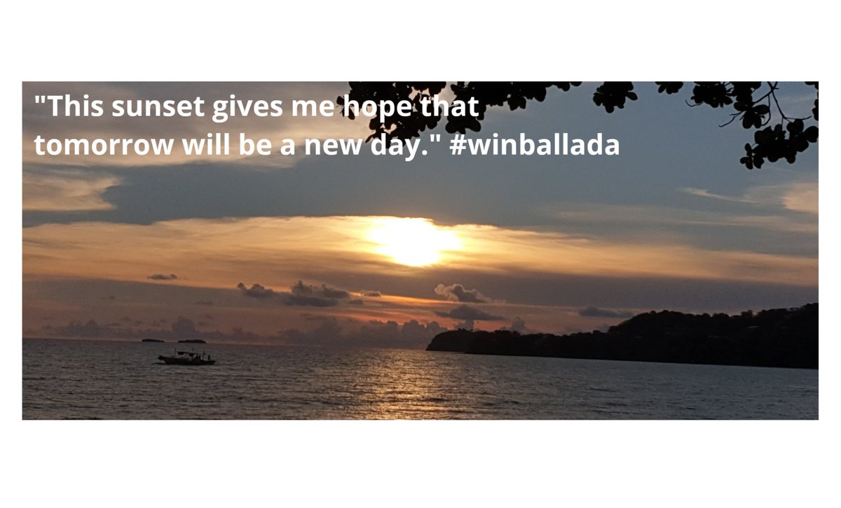 WINballada's tweet photo. "This sunset gave me hope that 
tomorrow will be a new day." #winballada https://t.co/N9a1Jf5qiC