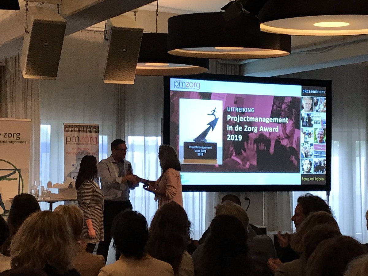 Winnaar van de Projectmanagement in de Zorg Award 2019 is @RdGziekenhuis Van harte gefeliciteerd! #pmindezorg