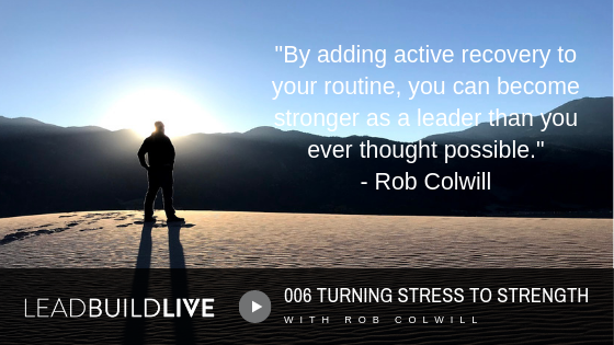 leadbuildlive's tweet photo. How do you cope with stress and stay charged up as a leader? 
It's something we all need to do, and most of us don't do it well.

Join us on the podcast as Rob talks about Active Recovery and how it can turbocharge your leadership. Don't miss this one!

https://t.co/txBze1RzqC https://t.co/zGrvVLg4jk