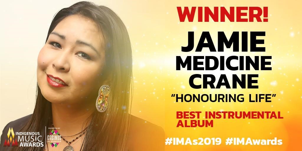 NorQuest's tweet photo. Congratulations to NorQuest's Jamie Medicine Crane for winning Best Instrumental Album at the Indigenous Music Awards! #IMAs2019 https://t.co/v3QayP1Zr0