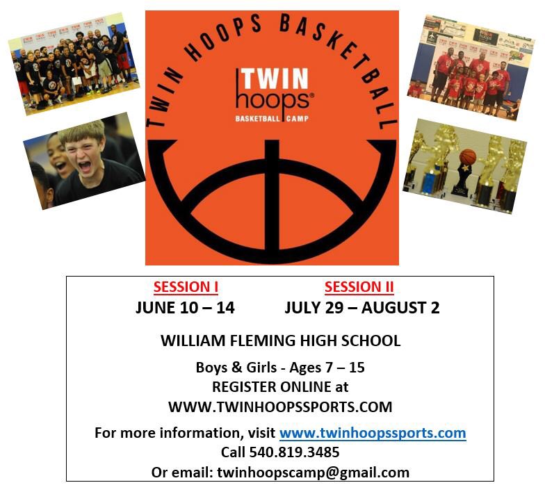 23rd year! TWIN Hoops Basketball Camp - SIGN UP NOW!