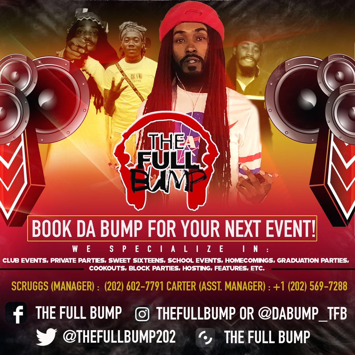 DreadHeadAnt's tweet photo. Book Us Before The Price Goes 🆙 @TheFullBump202 💯 #DaBump #HaveSum #PutSumBumpOnIt #InBumpWeTrust #BumpTherapy #DontMuteDC #DontMuteGoGo #DontMuteDaBump https://t.co/9k2EQKd6t2