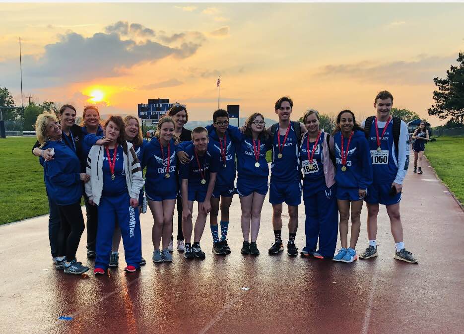 MidValleySD's tweet photo. Congratulations to our unified track team for winning the district championship held at Abington Heights School District in its first ever season! #SpartanPride https://t.co/IJHYtjI44W