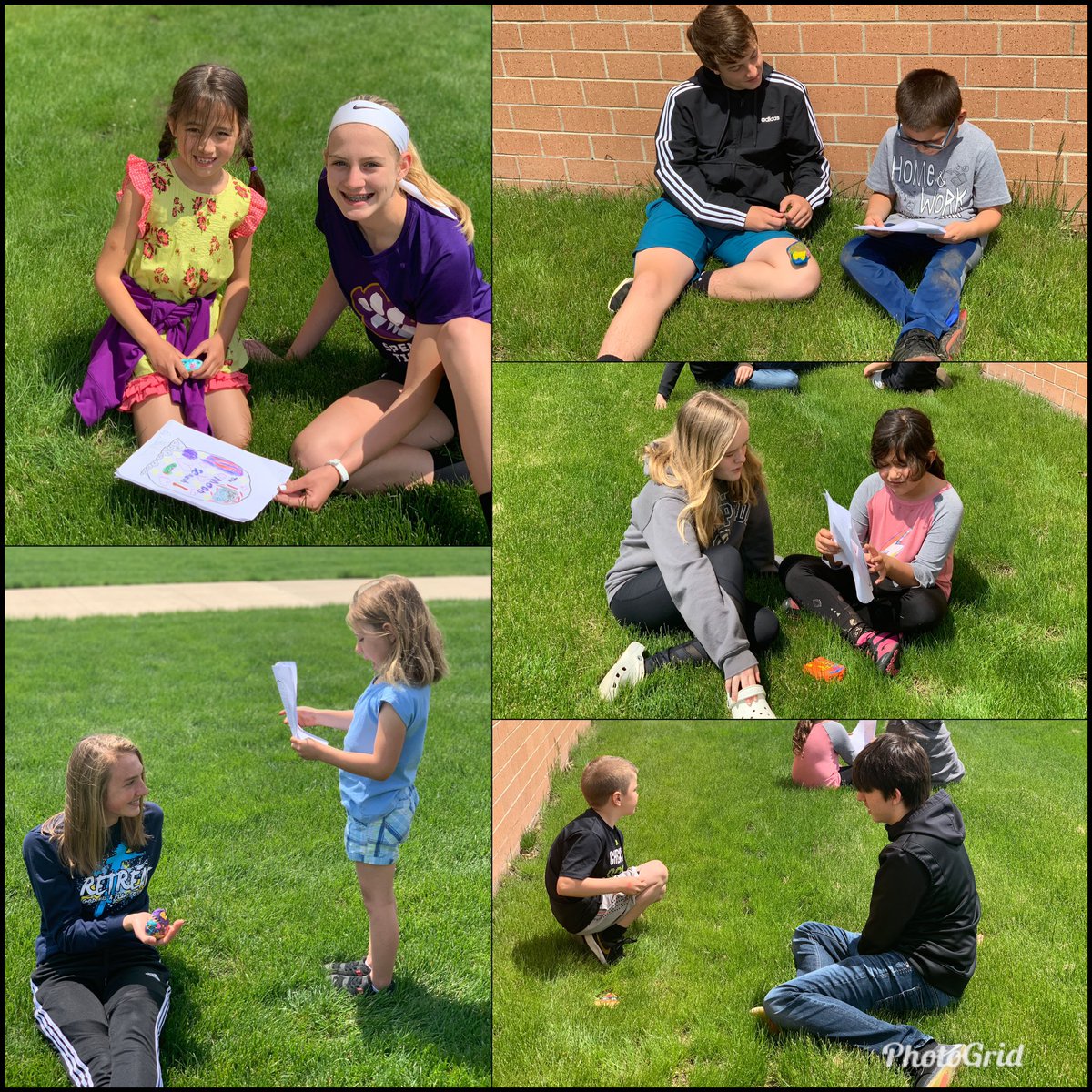 spencercsd's tweet photo. Mrs. Griffin's 1st grade students and Mr. Muilenburg's 8th grade students have been pen pals this school year when they met each other the 1st graders read a story they had written. They shared a snack and played a game of freeze tag. What a great experience for all involved!! https://t.co/Uj5Bq8bDfz