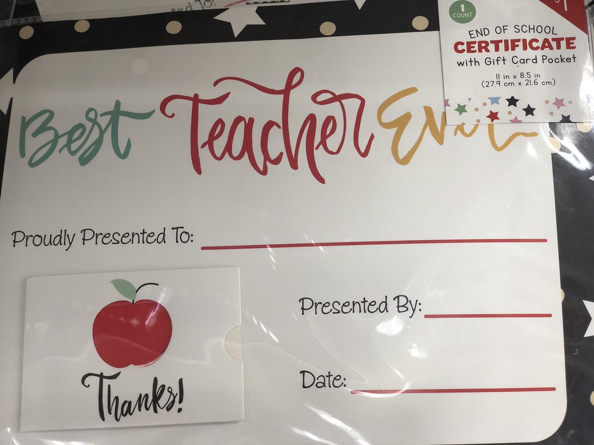 surprisetcmp's tweet image. Summer is upon us! Parents, are you ready?! Teachers, are you rejoicing?! We spotted these adorable certificates at @target. Perfect for an end of year gift to say thanks!
