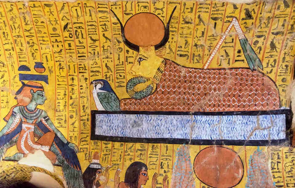 #12: Hathor It wasn’t a man but instead a woman, the goddess Hathor in Ancient Egypt (a representation of Isis) who was the 1st entity ever worshiped. From her, you get the Golden Calf in Christianity & the Sacred Cow in Hinduism. This is also where you get the term “holy cow”.