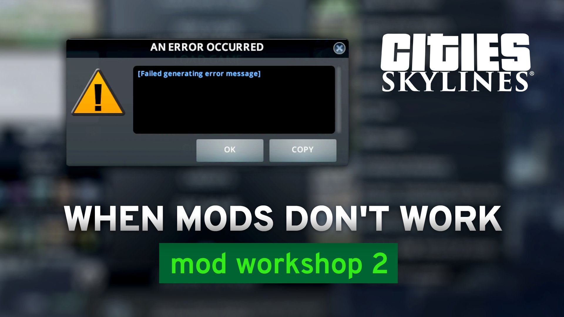 An update on mods in Cities Skylines 2! 