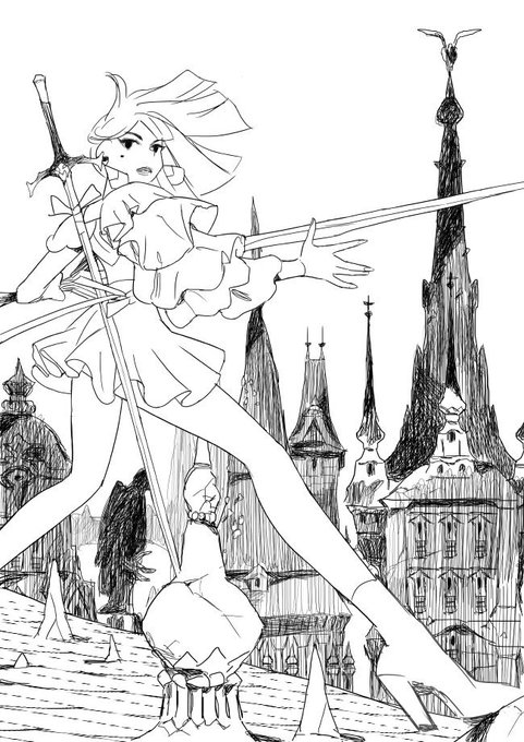 作業のプロセス。結構…時間かかってるのでもっと描きやすい絵にするべき! 