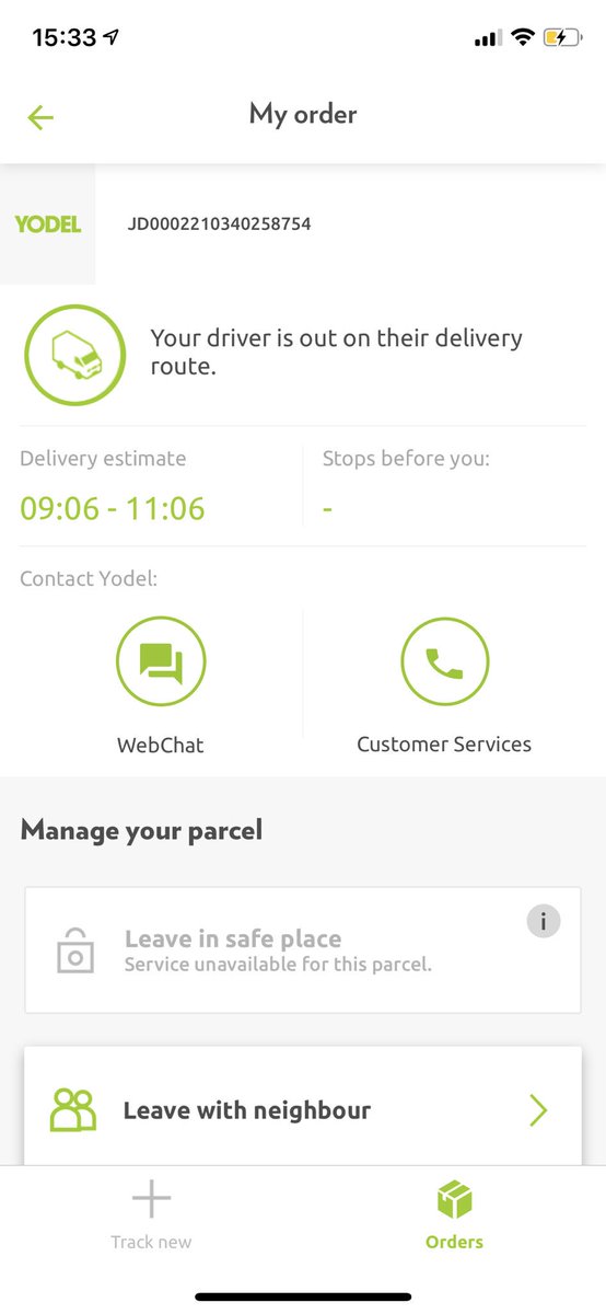 nikki_smith98's tweet photo. So itโs 3:30pm and Iโm still waiting for my parcel which should of arrived between 9:06am and 11:06am #boycottyodel #yodel baring in mind this is delivery attempt number 3 after they stated that they had tried to deliver when nobody had came or even left a card ๐๐คฌ https://t.co/YnFCEfsYz7