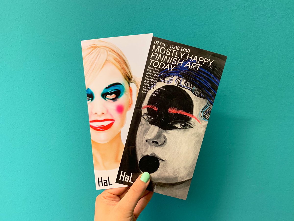 finnlandinst's tweet photo. We’ve got new flyers and we’d love to know what you think! #MostlyHappy -Vernissage OPENING 6.6. 7 p.m. @KunstvereinHaL!
@TanjaHuutonen @FinBotschaftDe #MarcWellmann @finntastic_de @dfg_public https://t.co/JUIK9U6UpY