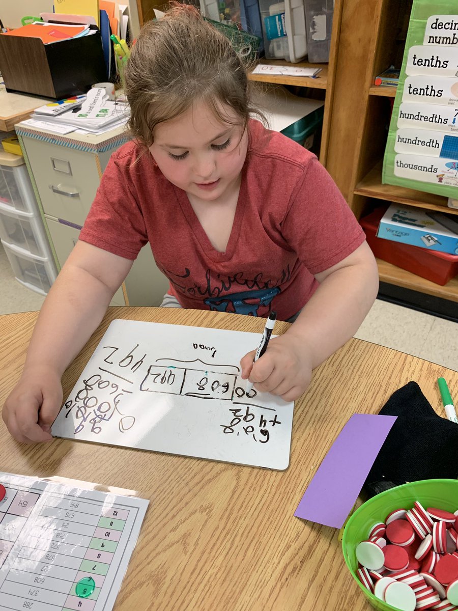 MathwithMrsOC's tweet photo. 3rd graders @brewsterschools work on using bar models to find missing parts with totals of 1,000. Using our 10,000 chart they are able to make bar models that are spatially reasonable which helps them to estimate their missing part. These kids have come a long way this year!🥰 https://t.co/bk5fs58JWY
