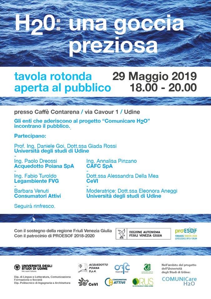 Ecco un altro convegno a cui non mancare sul tema fondamentale dell'#acqua! vi aspettiamo il 29 maggio! #fvg #udine #green #ambiente #consapevolezza  <a href="/regioneFVGit/">Regione FVG</a> <a href="/uniud/">Università di Udine</a> <a href="/Legambiente/">Legambiente</a>