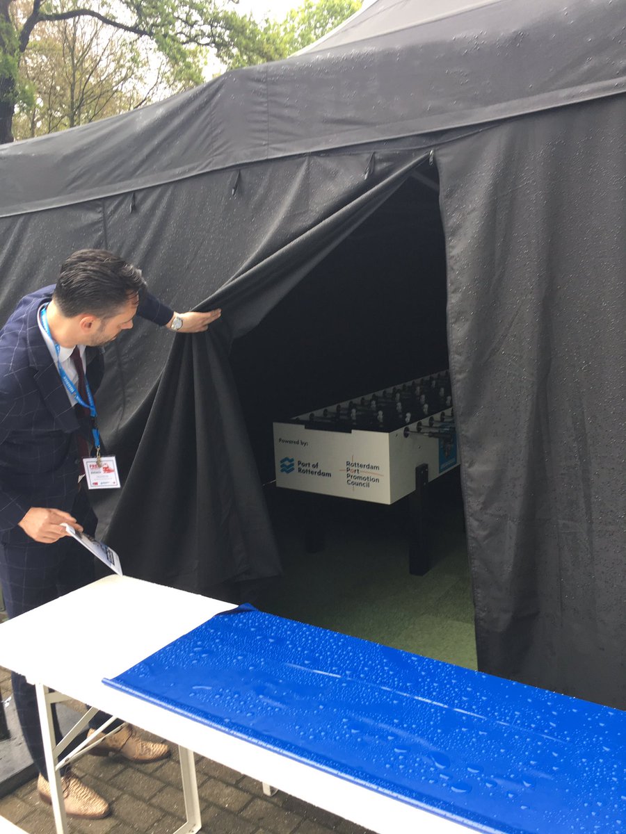 Almost ready for #bbeu2019 !@PortOfRotterdam official Table Football Championship 2019 will kick off at 10.30 hours tomorrow! #sneakpreview #RotterdamMakeItHappen #break_bulk
