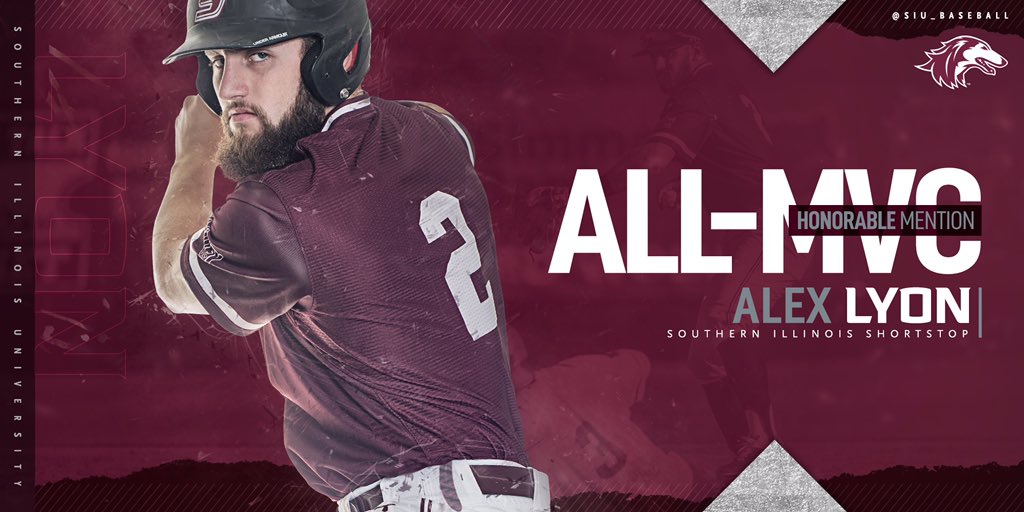 SIU_Baseball's tweet photo. Congratulations to our honorable mention All-MVC #Salukis! 

SS @lyonking02 
RP @TreyMcdaniel03 
RP @JYeagss https://t.co/l4zHpuFcgw