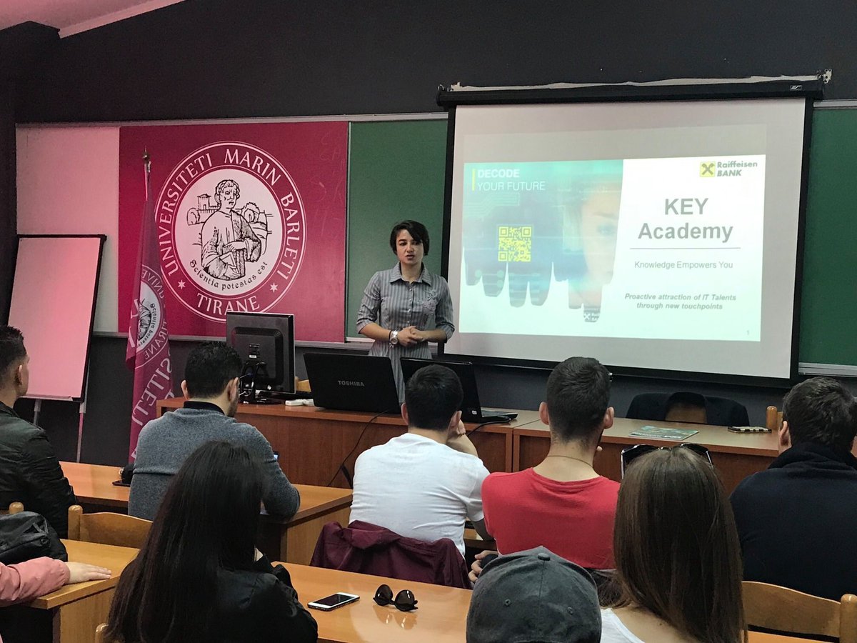 BusinessMagAl's tweet photo. Sot gjatë takimit me studentët e SHLUJ "Universiteti Marin Barleti" për të folur rreth Sfidës Elevator Lab dhe mundësive që ofron ajo për studentët...

Aplikimet janë ende të hapura deri më 3 Qershor.

Për më shumë informacion vizitoni: https://t.co/HvRiyTOZpI https://t.co/CrqEkLGXfk