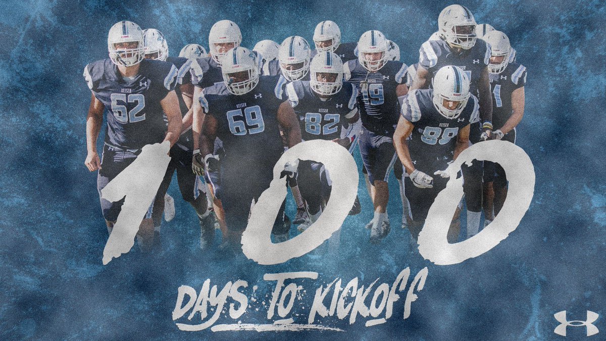 KeiserFootball's tweet photo. The countdown has begun! We are officially 1️⃣0️⃣0️⃣ days away from the start of the 2019 campaign. #SeahawkFast 

Purchase your 2019 season 🎟 this Friday at https://t.co/42TICVB81X. https://t.co/DdDSE5ykvX