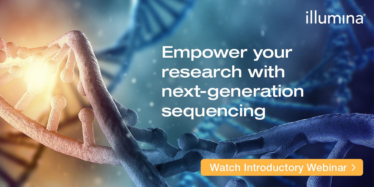 illumina's tweet photo. Next-generation sequencing (NGS) helps scientists across the globe secure funding, increase productivity and propel discoveries. Watch this webinar to learn the basics of NGS: https://t.co/A9ImuZJB52 https://t.co/6bDraJE6Tl
