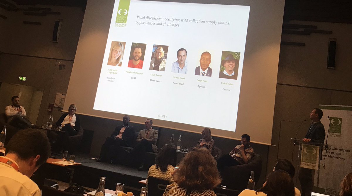Wonderful hearing @EthicalBioTrade conf Paris on efforts to source by ”Wild Collection” to protect Amazon & other Rainforest. Buy certified Wild Collected herbal teas etc from @NaturaBA #Agrifaso #Parceval #MartinBauerTeas . Well done UEBT & @RnfrstAlliance to certify.