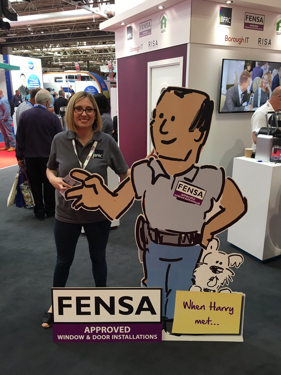 Over <a href="/FENSAuk/">FENSA</a> stand #FITShow2019 #WhenHarryMet Lis Clarke of @BFRC_Ltd fame.