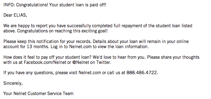 elias1693's tweet photo. Just paid off my student loan. Almost 20 years later, no degree, tens of thousands of dollars and some credits that don't transfer, thanks DeVry and Nelnet. Although, I'm not going to give up the dream of a degree. I'll finish is before I die... hopefully. 😁 https://t.co/Ydh8AZHJsf