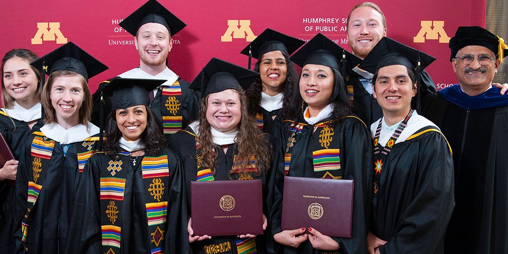 HHHSchool's tweet photo. We had an amazing time at this year's commencement. Read a recap of the event and watch the remarks from commencement speaker @LayshaWard and student speaker @RachelDameIt: https://t.co/5D1TzDkcx3 #HHHGrad #UMNProud https://t.co/41j2gOxDTd
