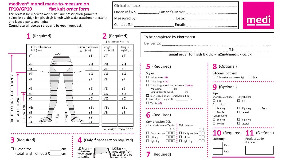 mediUKLtd's tweet image. Saving you time and paper with our editable pdf measurement &amp;amp; referral forms - mailchi.mp/6241c94c1695/s… #prescription #FP10 #compressionhosiery #lymphoedema #oedema #legsmatter