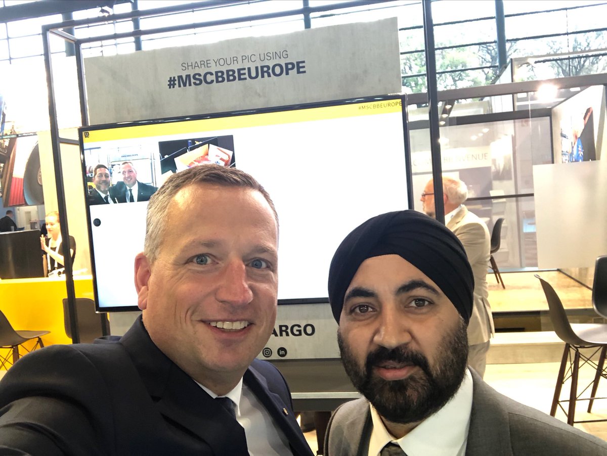 We welcome you at #MSCBBEUROPE from eighteen different nations 😊.