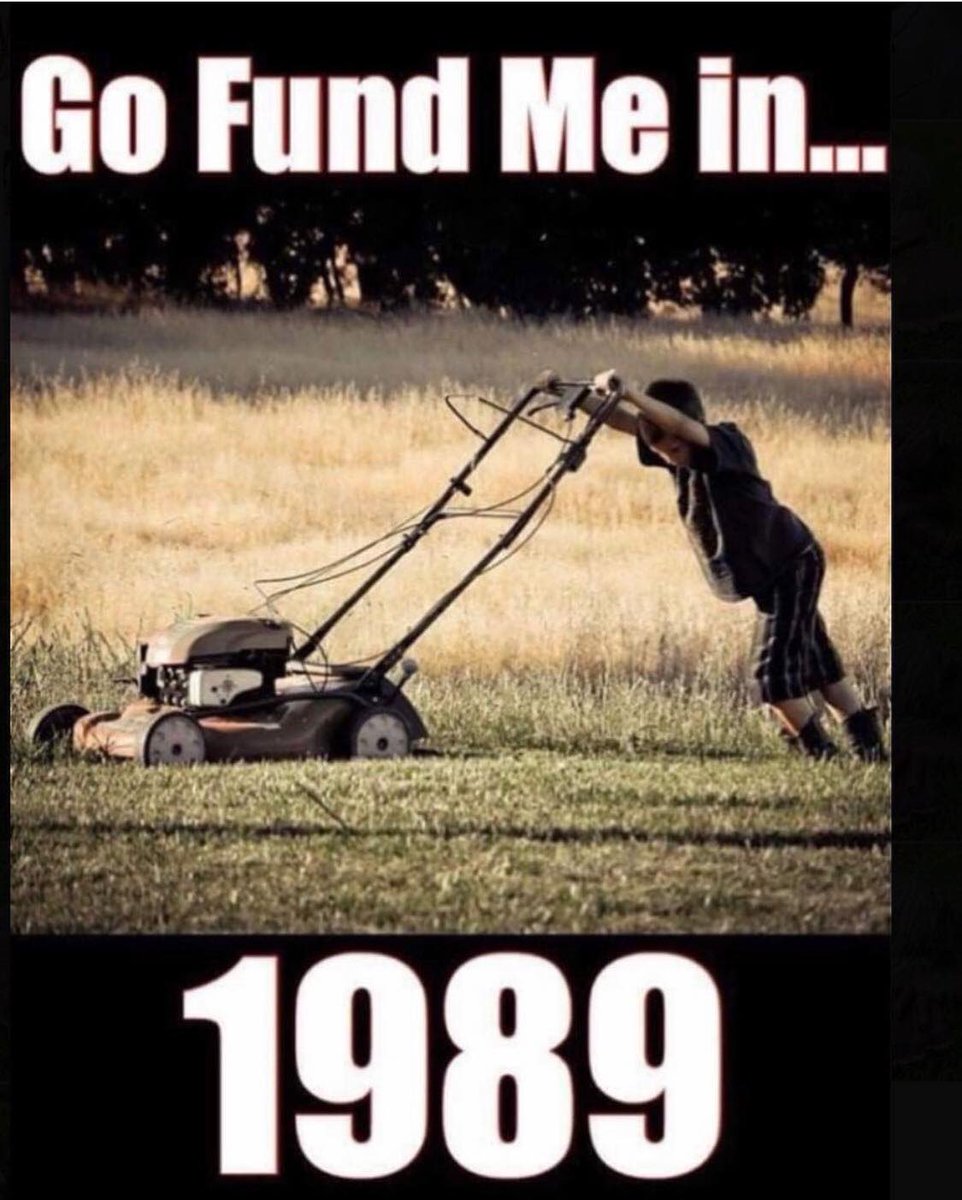 ladderstands's tweet image. Who can relate? #gofundme #firstjob #pushmower #treestandbuddy