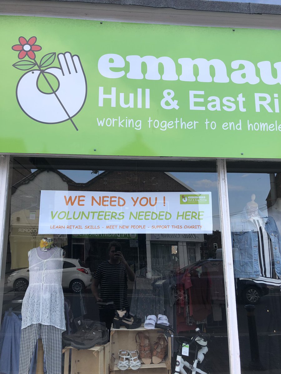 Emmaus_Hull's tweet image. ‼️Fancy helping make a difference in your community?‼️

We’re looking for volunteers across the organisation. 

Message us to see how you could get involved. 

#responsiblegiving 
#bepartofthesolutionnottheproblem