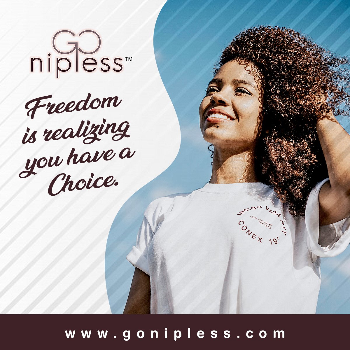 GoNipless's tweet image. Freedom is realizing you have a choice.

Choose Go Nipless now: gonipless.com/storefront

#choosegonipless #gonipless #nipplecover #braless #comfort #upto8hours #absolutecoverage #lightweight #forwomenbywomen