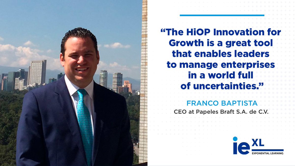 IELifelong's tweet image. Franco Baptista acquired the skills necessary to adapt to the rapidly changing business environment.

#IE | #ExponentialLearning | #InnovatioforGrowth