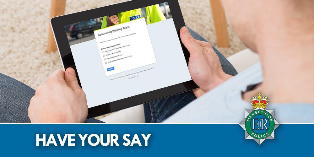 MerPolTuebrook's tweet image. 💬 The community policing poll for the Liverpool Hub 2 area will close soon, please make sure you take a couple of seconds to vote here: crowd.in/pBGfiK

🌐 If you wish to raise any other concerns you can through our website under ‘Find your area’: crowd.in/LexLUj