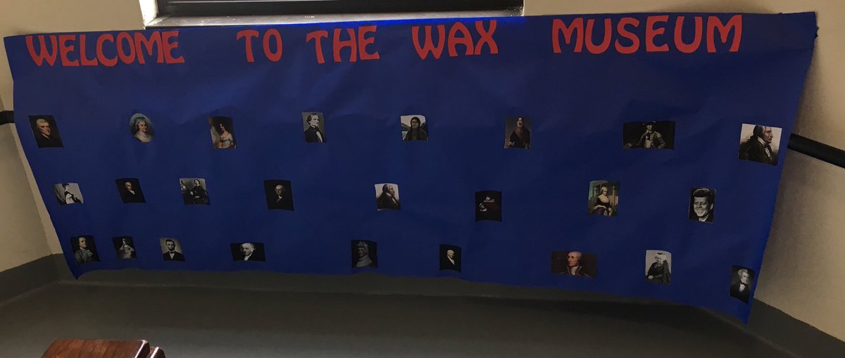 jenwattsSTA's tweet photo. STA Wax Museum Morning. Great job 5th grade! Incredible presentation, costumes and memorization #Stasuccess https://t.co/23V2AeizWz