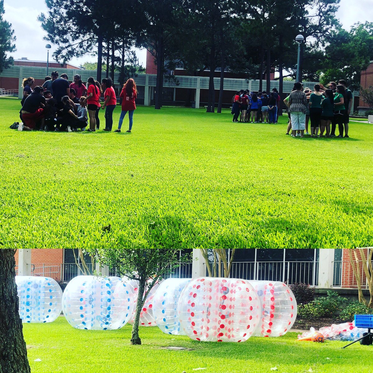 SanJacRecSports's tweet photo. Field day for the Pasadena Early College High School students! We are happy to be involved with your event. #pechs #sanjac#recsports #fieldday https://t.co/kjwt5AN6v2