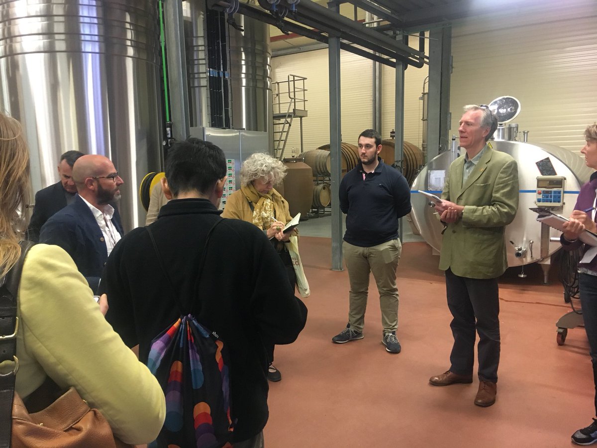 mastersofwine's tweet photo. MWs visited #MasAmiel in Maury this morning and tasted aromatically charming wines made from many different soil combinations, such as highly decomposed calcoschist soil #mastersofwine #mwroussillontrip @Vins_Roussillon https://t.co/V2GkxgbRc8