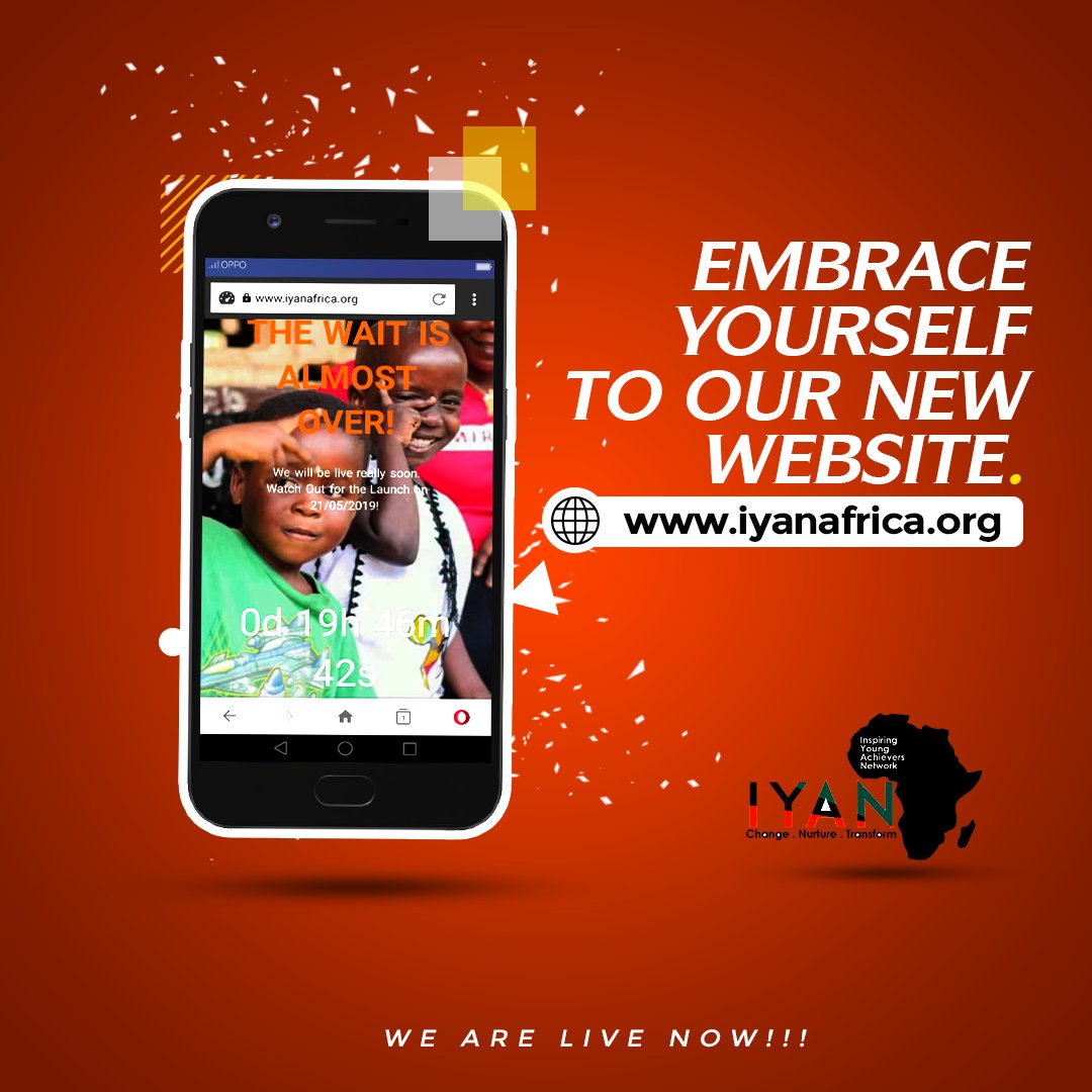 iyan_africa's tweet photo. We are Live!

To celebrate this milestone, we are giving out an IYAN Africa T-shirt and some "goodies" from our sponsors! 🎉 😋

Stay tuned for more updates!
And, don't forget to visit our website on https://t.co/M7B4DGeukV

#WeAreIYANAfrica https://t.co/WCiOKXp5wO