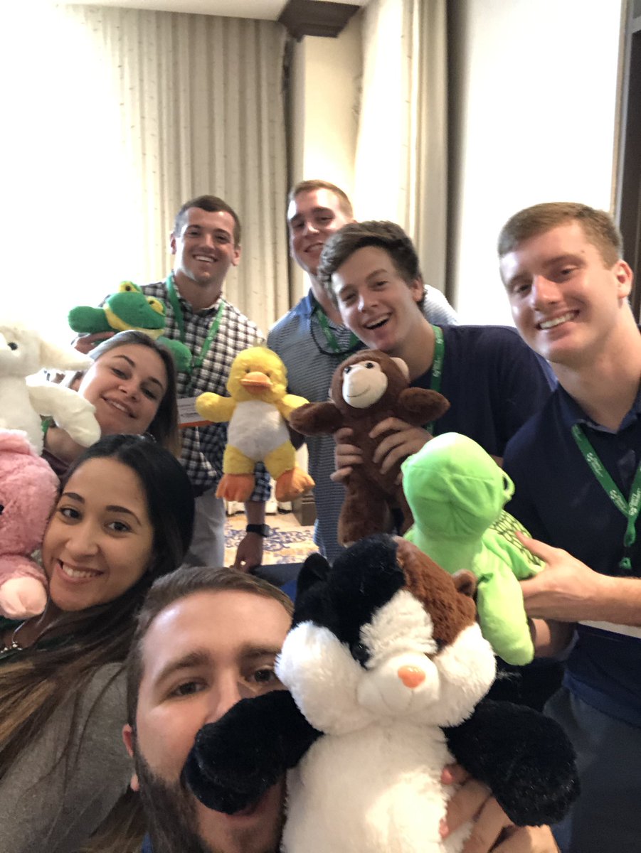 CBRecruitingVT's tweet photo. Representing the Virginia/Washington, Mid-South, and Florida regions while stuffing animals for charity! #CBConnect19 https://t.co/9hR77Z3JEQ
