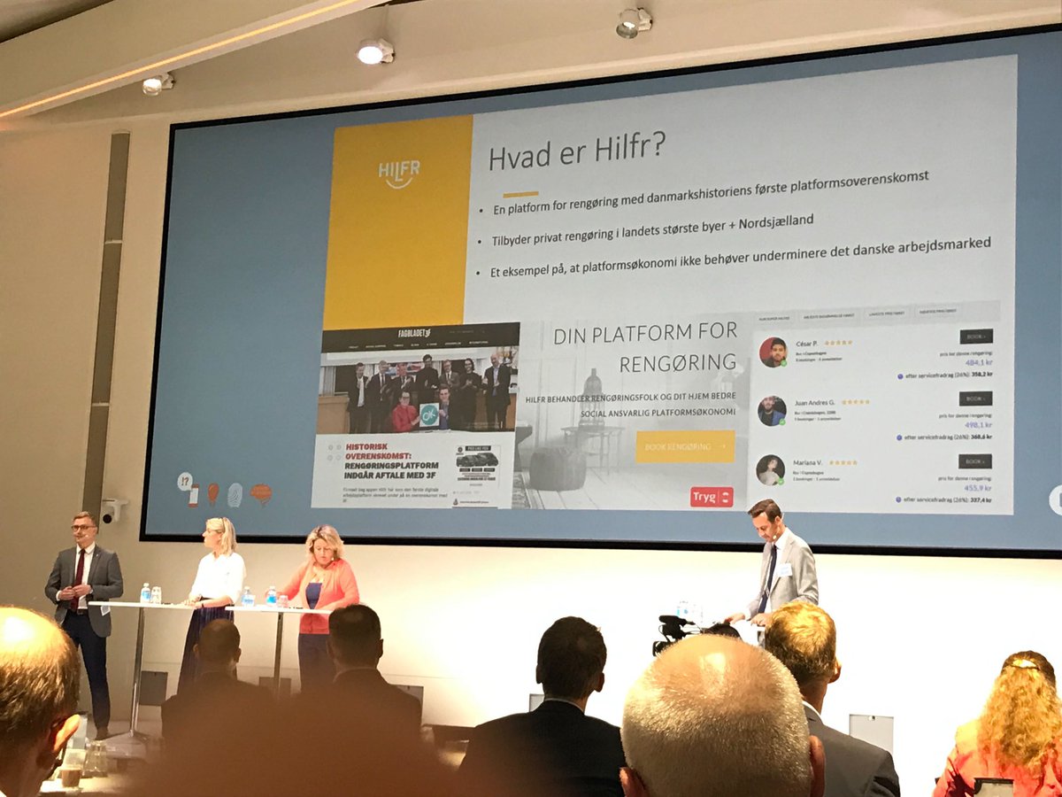 Deltog i dag i debat til <a href="/DanskIndustri/">DI - Dansk Industri</a> Digitals årsdag om online platforme. En god og konstruktiv samtale med <a href="/BosseStine/">Stine Bosse / Christine</a> og <a href="/frksorensen/">Christine Sørensen</a> om agil lovgivning og konstruktive løsninger #dkpol <a href="/Hilfr_Danmark/">Hilfr_DK</a>