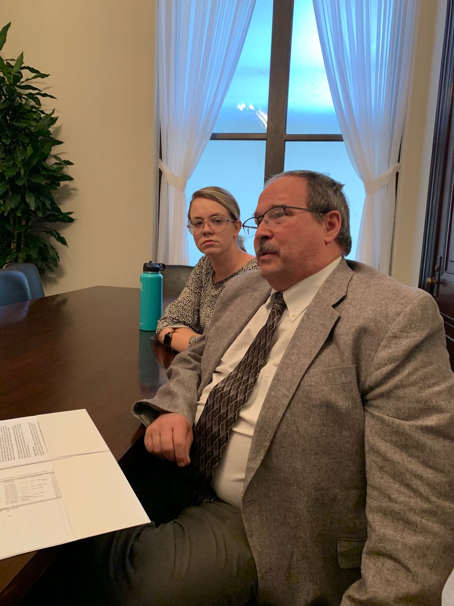 MOAFP's tweet image. Sharing our story on the importance of family physicians with Senator Josh Hawley’s staff. We need to focus on rural healthcare workforce solutions. #FMAS19