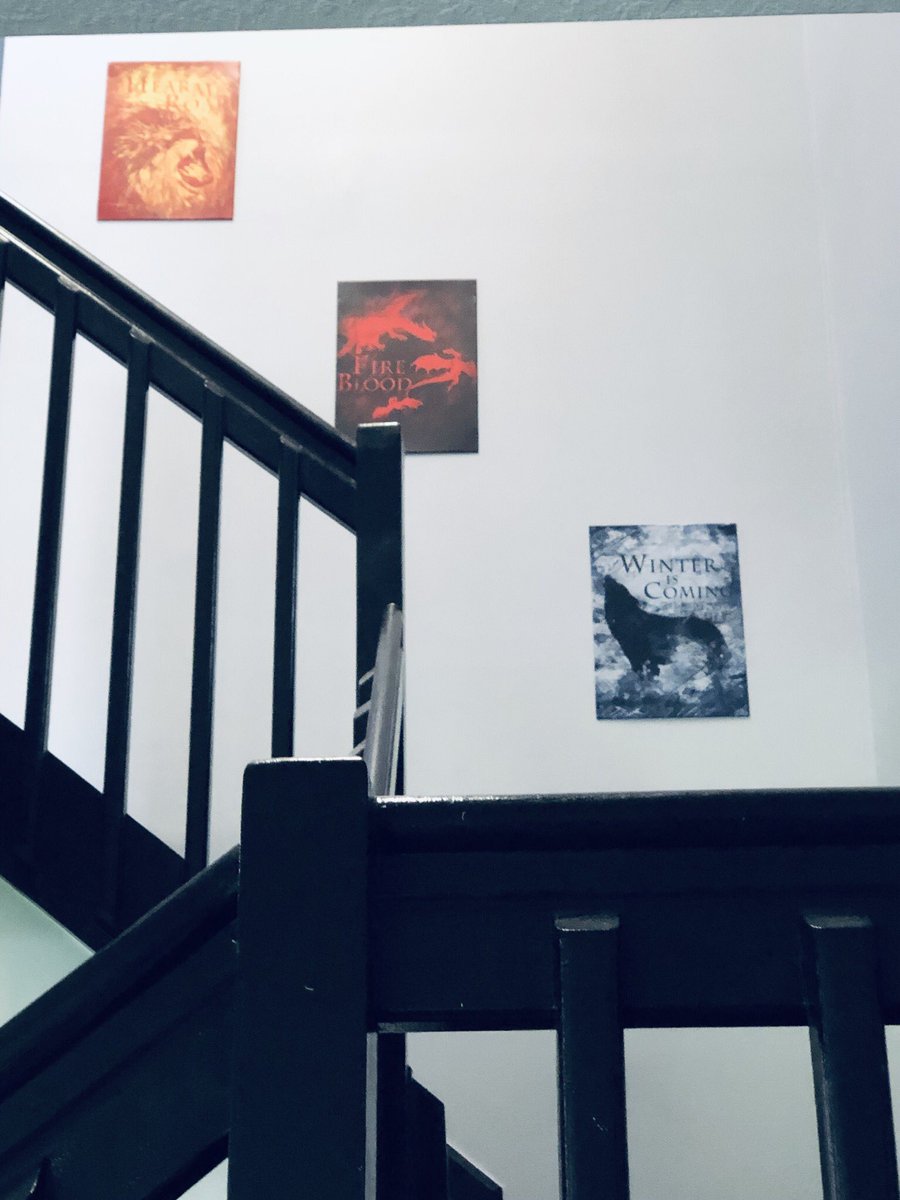 betchactual's tweet photo. When I put these up years ago I tried to mirror how the families were doing at the time. I guess some rearranging is in order. 🤔 #GOTSeriesFinale #GOT #DemThrones https://t.co/OTI1YZQujp