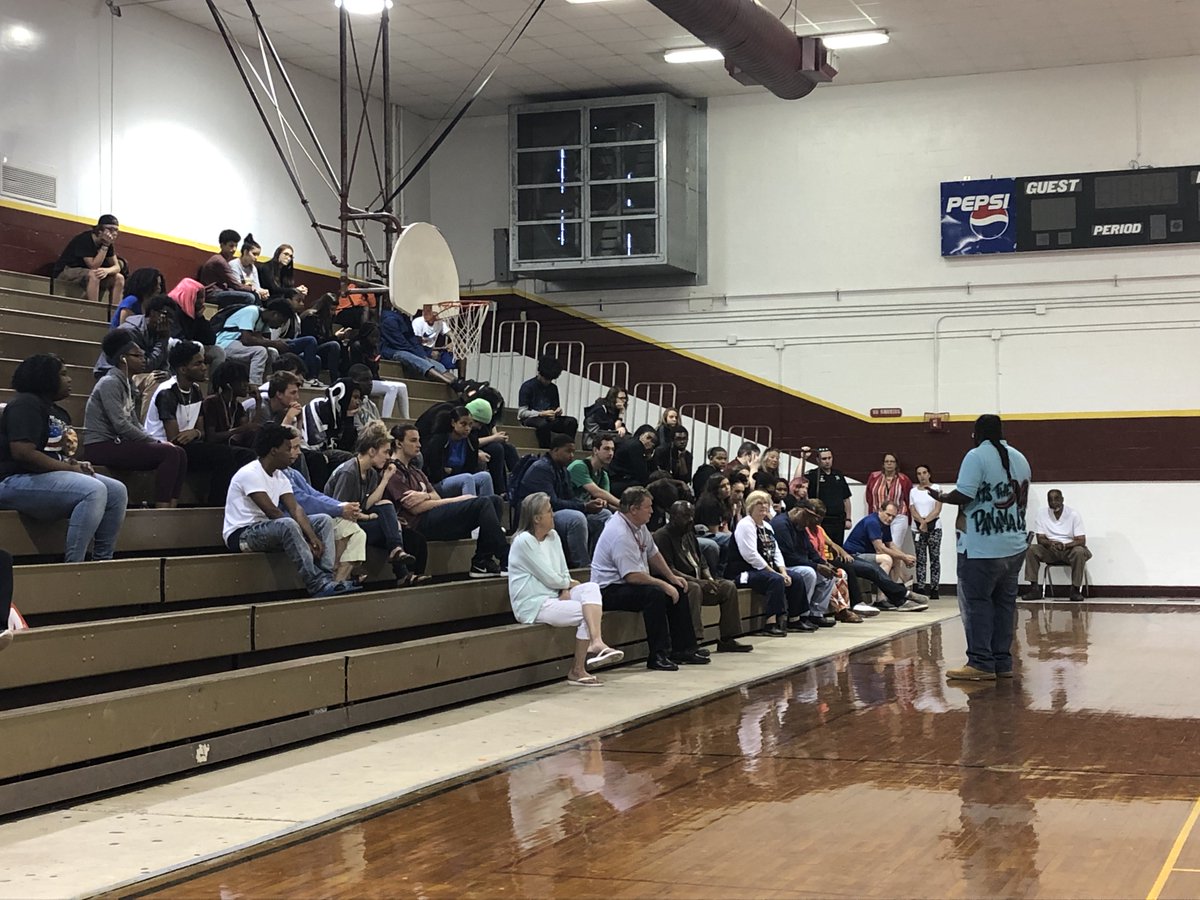 We are so excited to welcome Mr. Hunter and his #SpreadingTheLove campaign to Rosenwald High School.