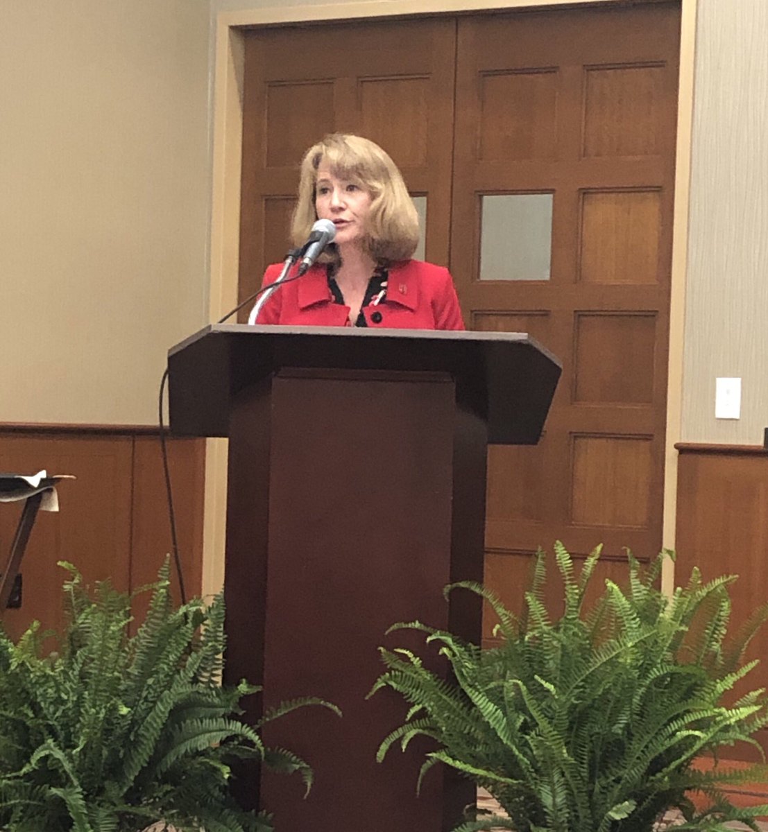 grahamcochran's tweet photo. @CFAES_OSU Dean @cathannkress kicks off our Controlled Environment Agriculture Industry Summit #partners #agriculture #technology https://t.co/LxmDTFgn3E