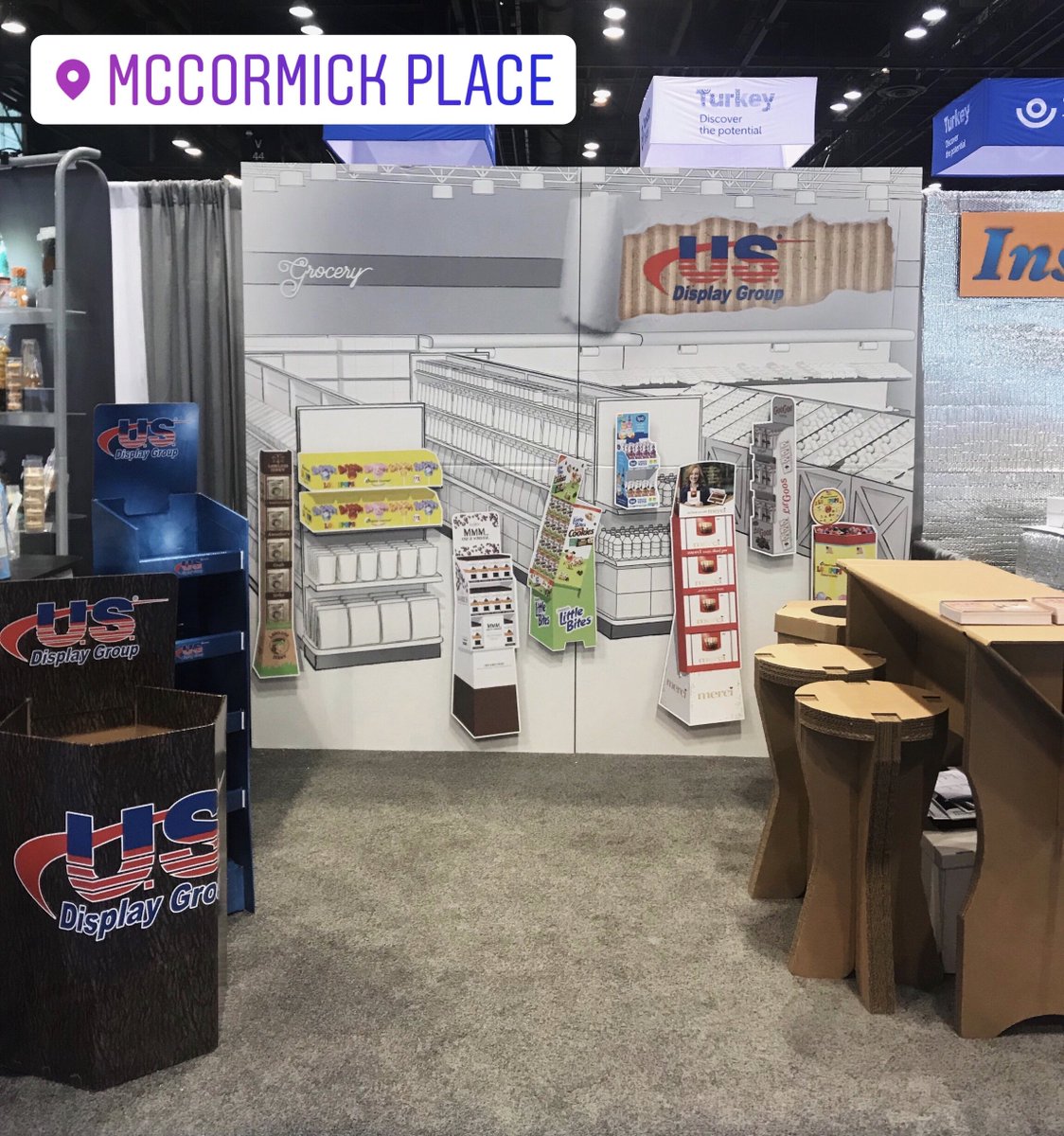 usdisplaygroup's tweet photo. We're kicking off day one at the Sweets &amp; Snacks Expo! Come and visit us at booth 291! #sweetsandsnacks #displays https://t.co/vabfOXd78d