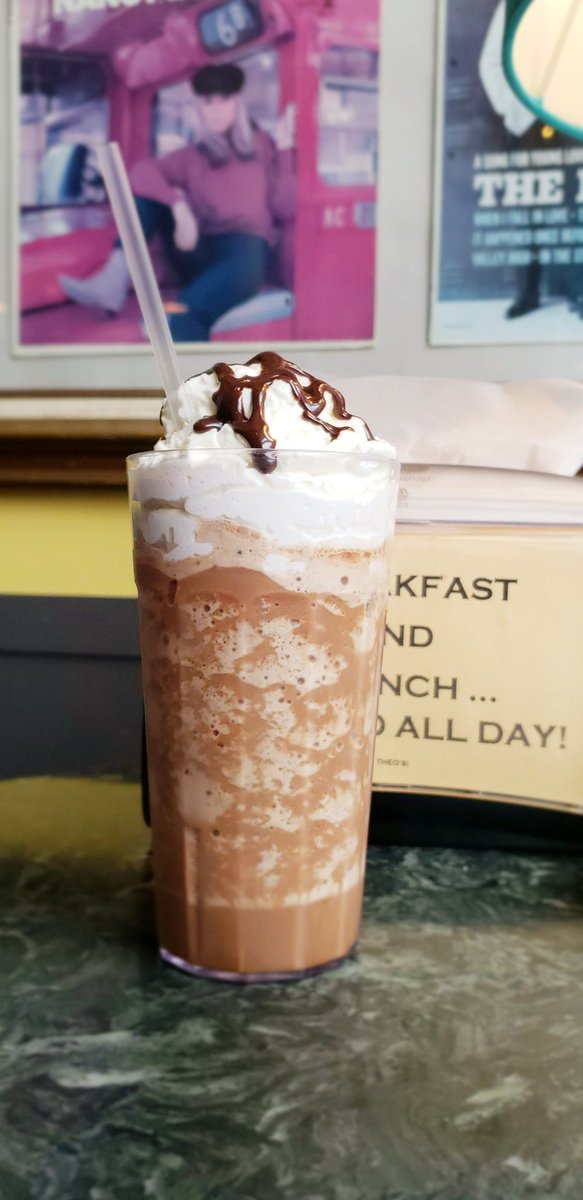 Welcome to Theo's Java Club where we drink iced coffee in 40° weather! Come down and have a theoccino with us! #TheosJavaClubCafe #coffee #coffeeshop