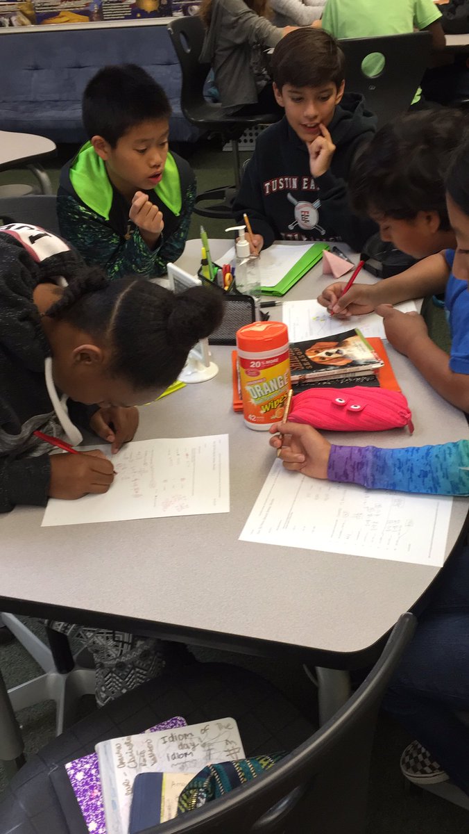 Who says spiral math reviews have to be done on Haiku? Paper and pencil work fine for these fifth graders. Scoring is done together on the SMARTboard.
#tregrit <a href="/TUSDschools/">Tustin Unified</a> <a href="/kathidenny/">Kathi Denny</a>